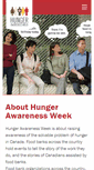 Mobile Screenshot of hungerawarenessweek.ca